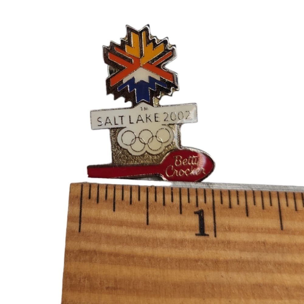 2002 SLC Olympics Betty Crocker Torch Pin - Picture 2 of 4